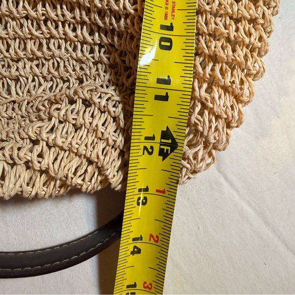 Cappelli‎ Straworld Purse Backpack Satchel Brown Straps School Work Travel Beach - Picture 10 of 10